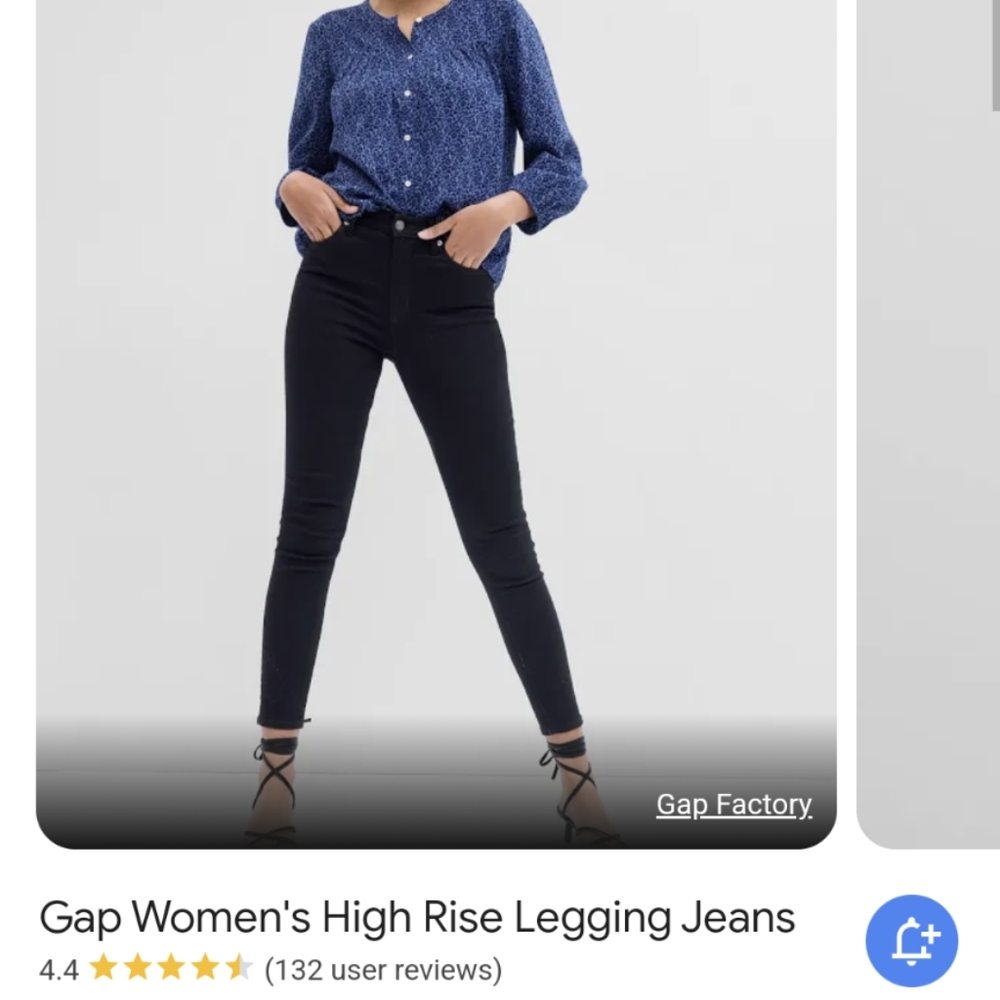EUC GAP women's high rise legging jeans